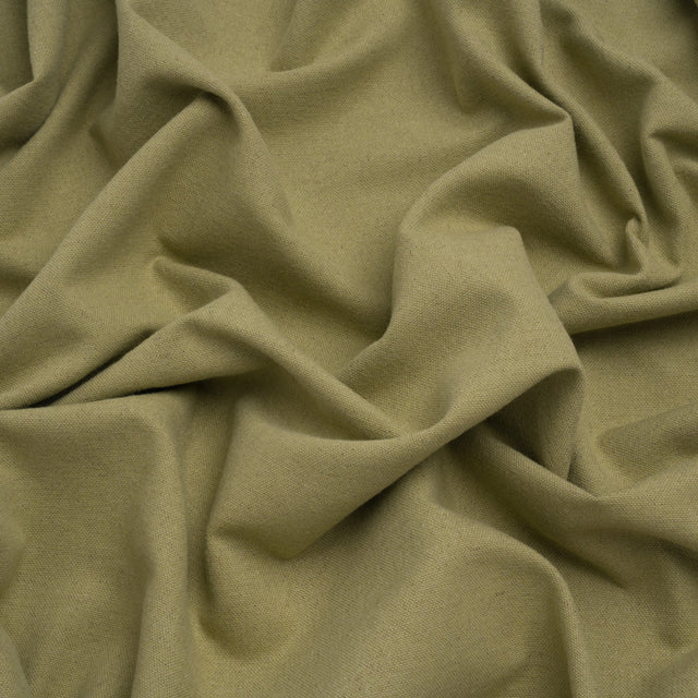 Brushed Cotton and Linen Woven - Leaf - British Imported