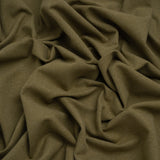 Brushed Cotton and Linen Woven - Moss - British Imported