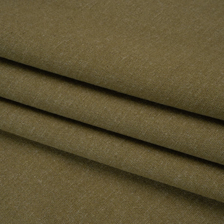 Double Wide Brushed Cotton and Linen Woven - Moss - British Imported