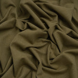 Double Wide Brushed Cotton and Linen Woven - Moss - British Imported