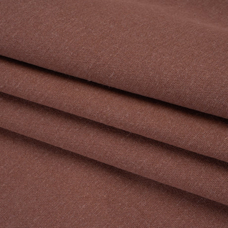 Brushed Cotton and Linen Woven - Mulberry - British Imported
