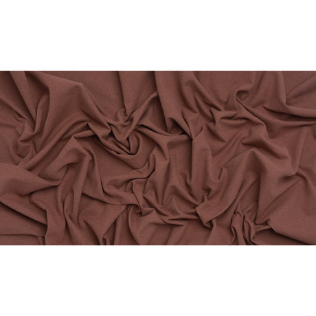 Double Wide Brushed Cotton and Linen Woven - Mulberry - British Imported