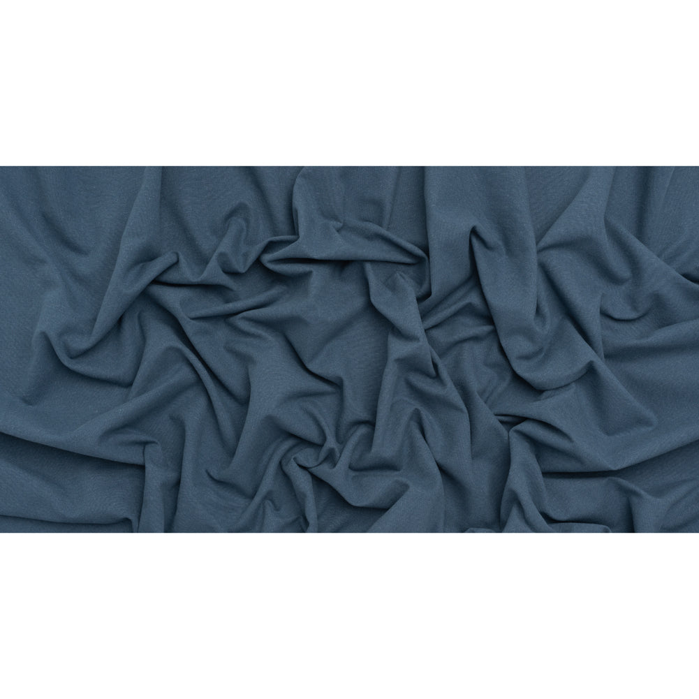 Brushed Cotton and Linen Woven - Navy - British Imported