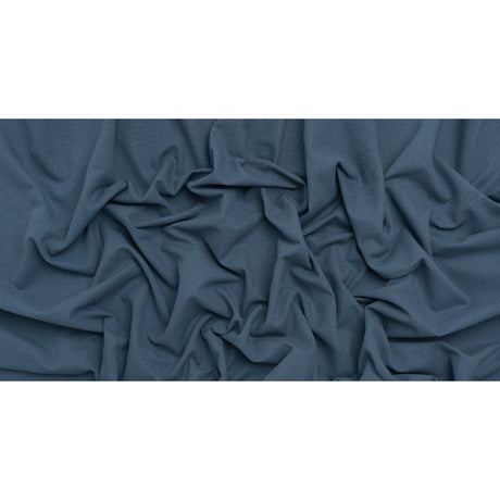 Brushed Cotton and Linen Woven - Navy - British Imported