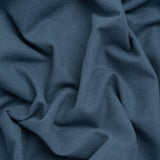 Double Wide Brushed Cotton and Linen Woven - Navy - British Imported