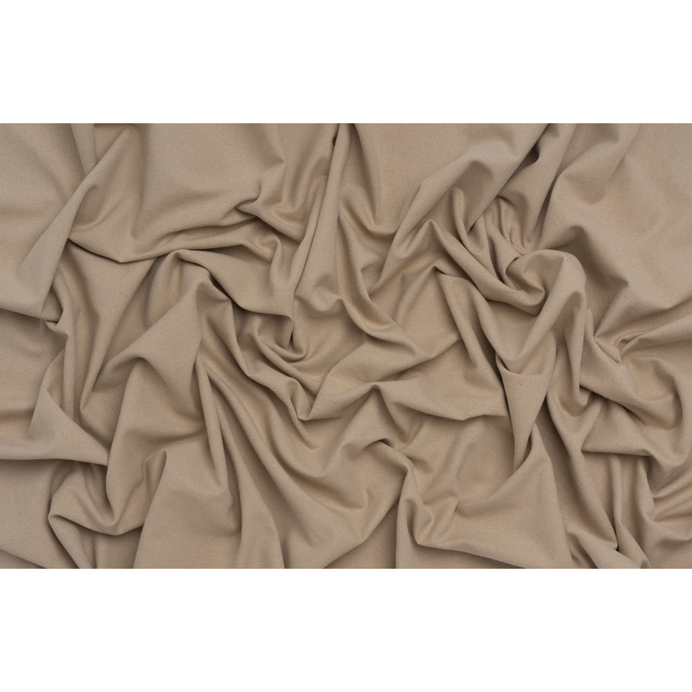 Brushed Cotton and Linen Woven - Putty - British Imported