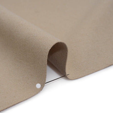 Double Wide Brushed Cotton and Linen Woven - Putty - British Imported