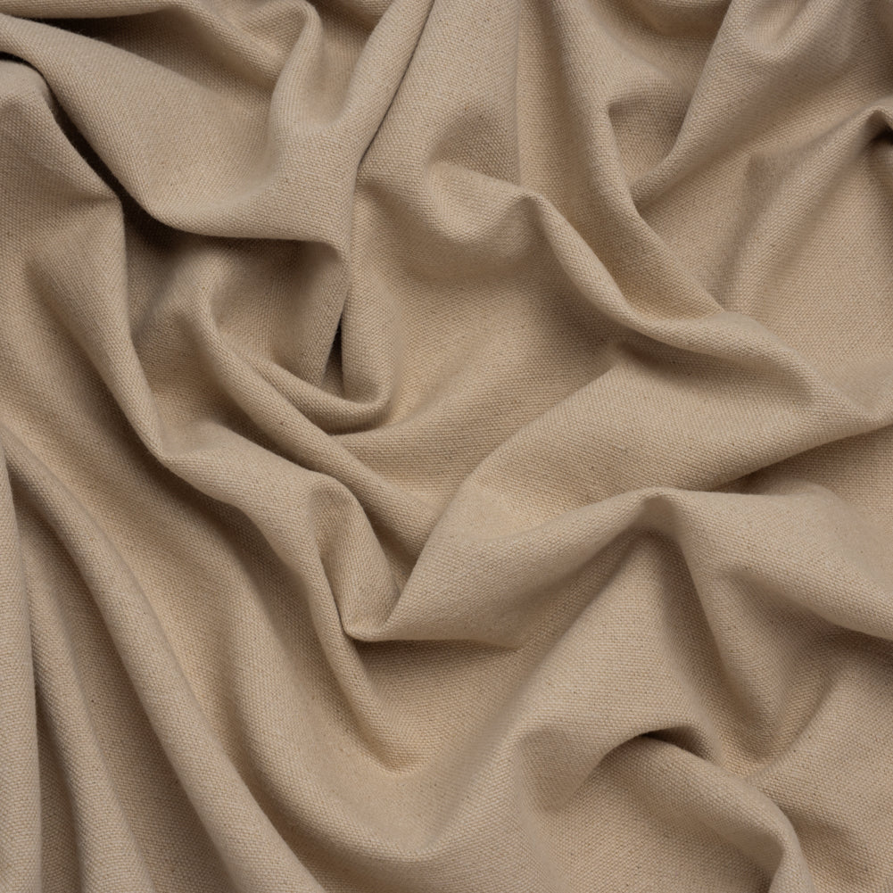 Double Wide Brushed Cotton and Linen Woven - Putty - British Imported