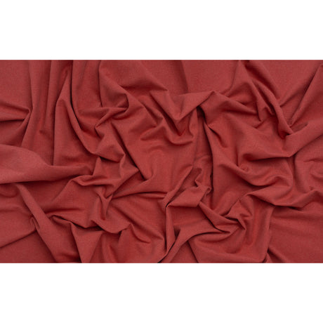 Brushed Cotton and Linen Woven - Raspberry - British Imported