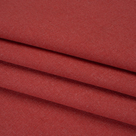 Double Wide Brushed Cotton and Linen Woven - Raspberry - British Imported