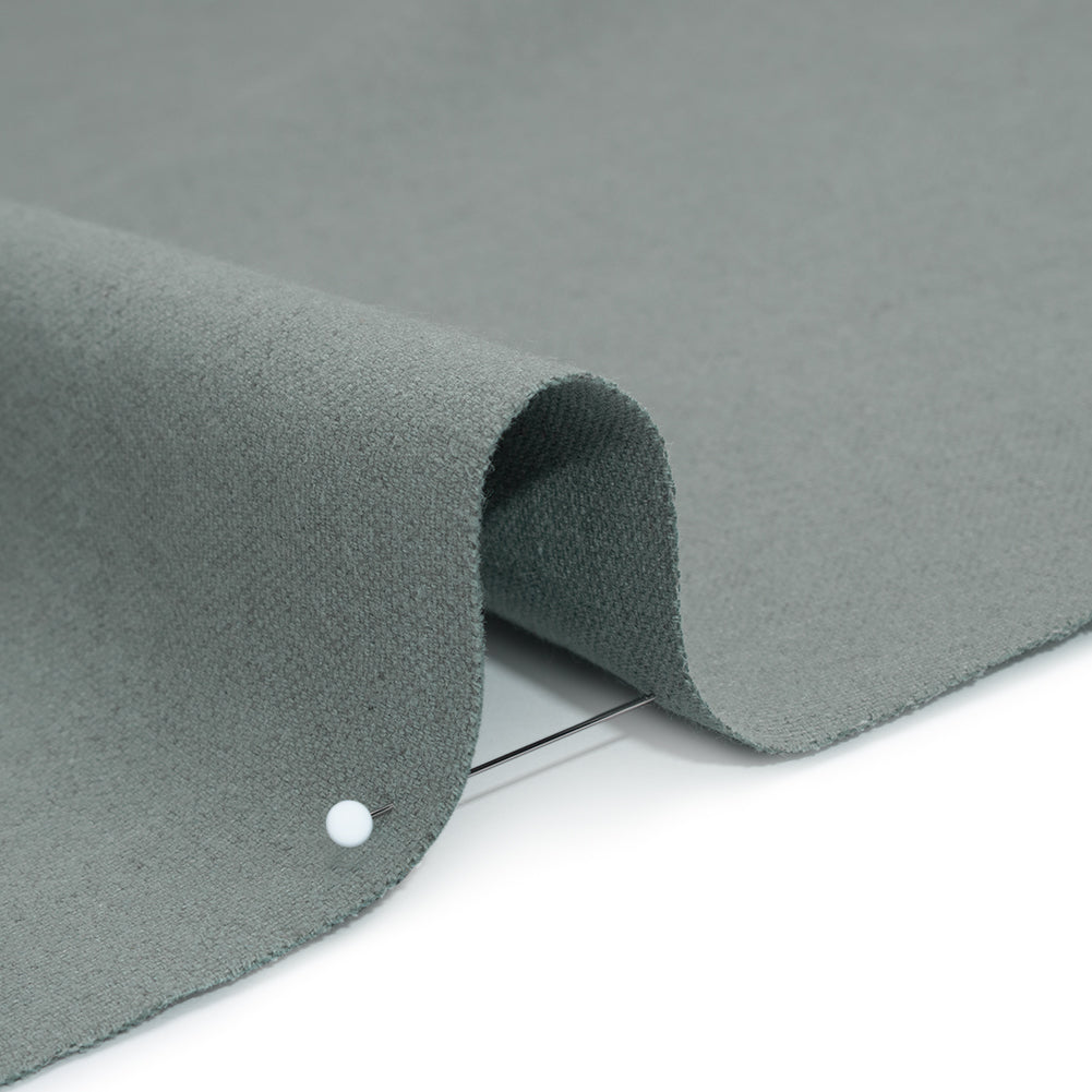 Brushed Cotton and Linen Woven - Seaspray - British Imported