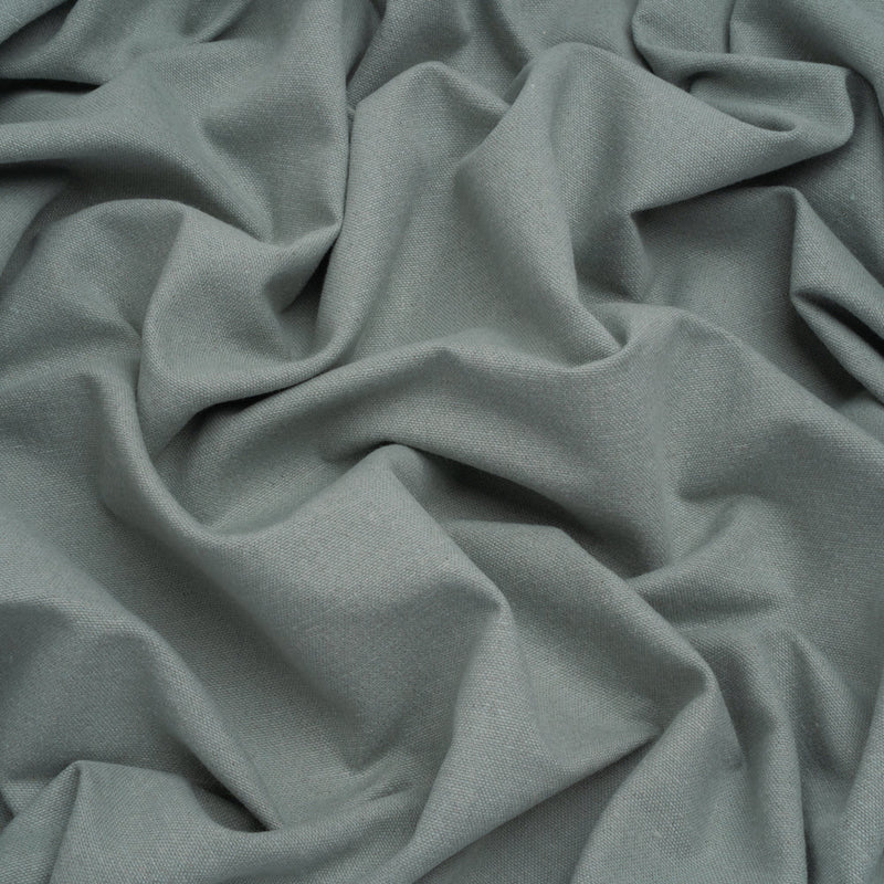 Brushed Cotton and Linen Woven - Seaspray - British Imported