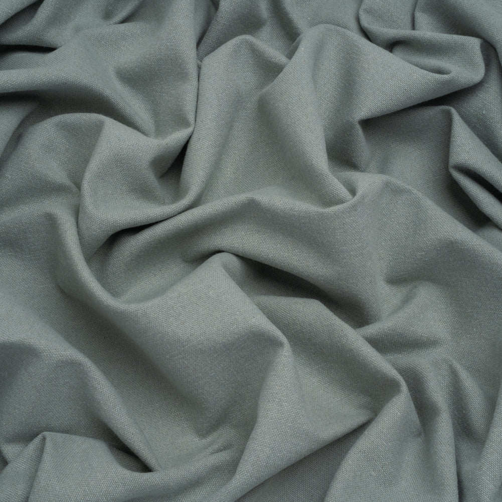 Double Wide Brushed Cotton and Linen Woven - Seaspray - British Imported