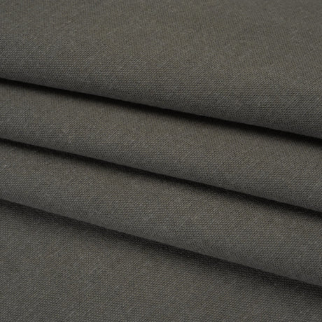 Double Wide Brushed Cotton and Linen Woven - Slate - British Imported