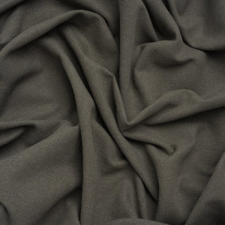 Double Wide Brushed Cotton and Linen Woven - Slate - British Imported