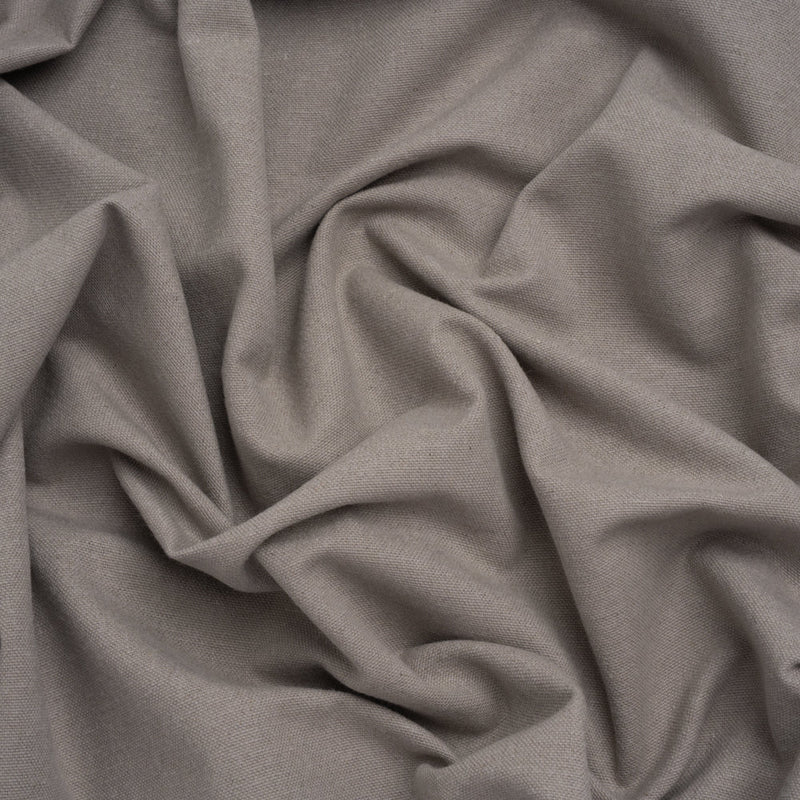 Double Wide Brushed Cotton and Linen Woven - Smoke - British Imported