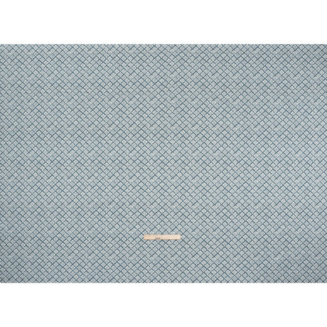 Brushed Cotton and Linen Canvas Print - Denim Flower Petal Ogees - British Imported