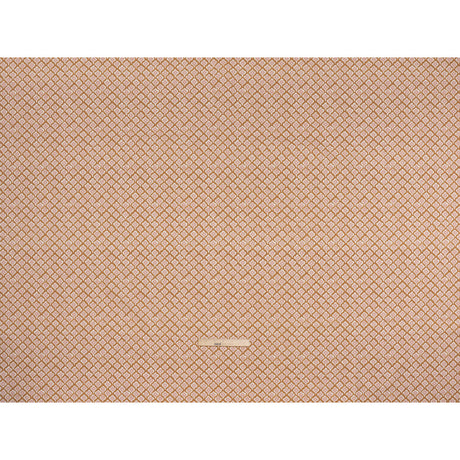 Brushed Cotton and Linen Canvas Print - Gold Flower Petal Ogees - British Imported