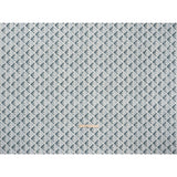 Brushed Cotton and Linen Canvas Print - Denim Leaves in Diamonds - British Imported