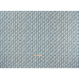 Brushed Cotton and Linen Canvas Print - Denim Sketched Lattice with Dots - British Imported