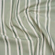 Brushed Cotton and Linen Canvas Print - Aloe Painted Stripes - British Imported