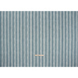 Brushed Cotton and Linen Canvas Print - Denim Painted Stripes - British Imported