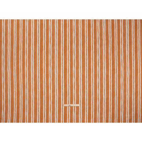 Brushed Cotton and Linen Canvas Print - Marmalade Painted Stripes - British Imported