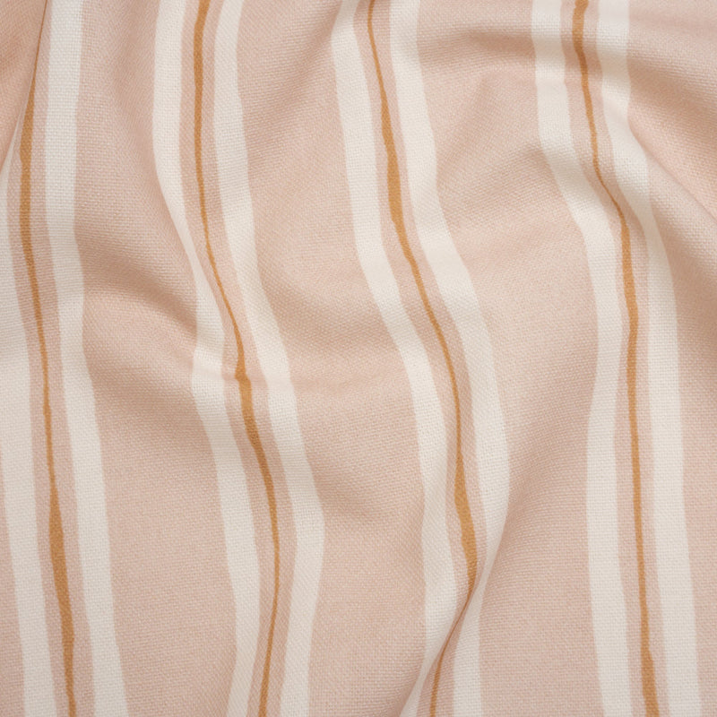 Brushed Cotton and Linen Canvas Print - Plaster Painted Stripes - British Imported