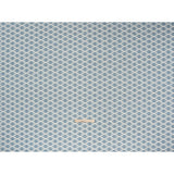 Brushed Cotton and Linen Canvas Print - Marine Blocky Diamonds - British Imported