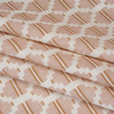 Brushed Cotton and Linen Canvas Print - Plaster Blocky Diamonds - British Imported