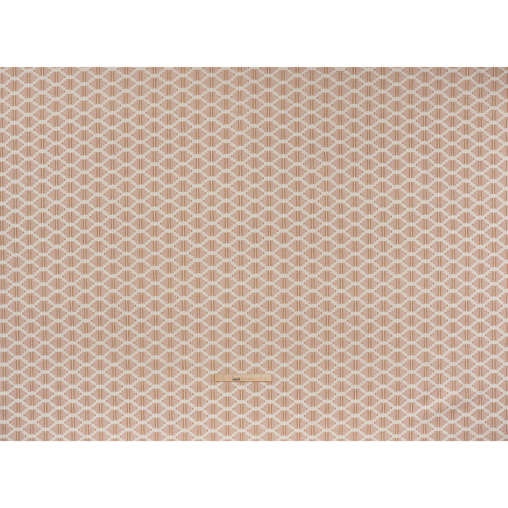 Brushed Cotton and Linen Canvas Print - Plaster Blocky Diamonds - British Imported