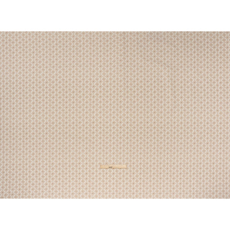 Brushed Cotton and Linen Canvas Print - Biscuit Small Geometric Diamonds - British Imported