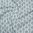 Brushed Cotton and Linen Canvas Print - Marine Small Geometric Diamonds - British Imported
