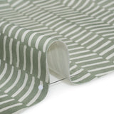 Brushed Cotton and Linen Canvas Print - Aloe Painted Herringbone - British Imported