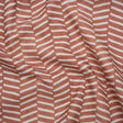 Brushed Cotton and Linen Canvas Print - Berry Painted Herringbone - British Imported
