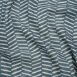 Brushed Cotton and Linen Canvas Print - Denim Painted Herringbone - British Imported