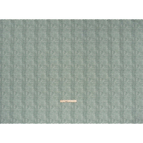 Brushed Cotton and Linen Canvas Print - Kingfisher Painted Herringbone - British Imported