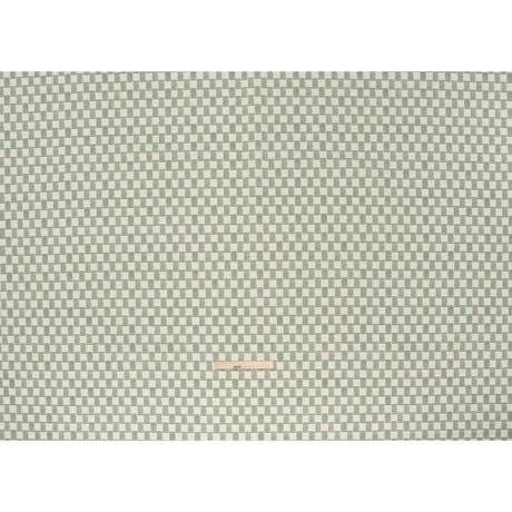 Brushed Cotton and Linen Canvas Print - Aloe Painterly Striped Check - British Imported