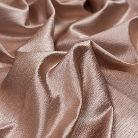 Luminous Textural Polyester Woven - Rose - British Imported
