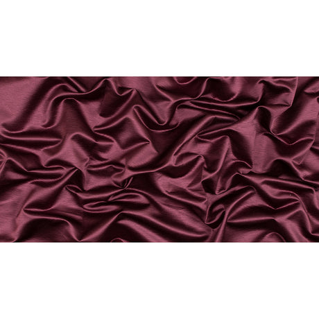 Luminous Textural Polyester Woven - Mulberry - British Imported