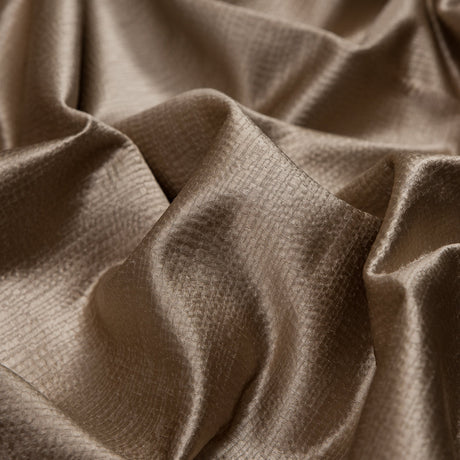 Luminous Textural Polyester Woven - Cashew - British Imported