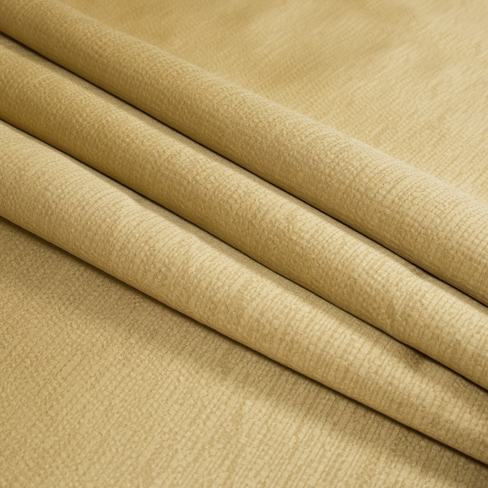 Luminous Textural Polyester Woven - Buttercup - British Imported
