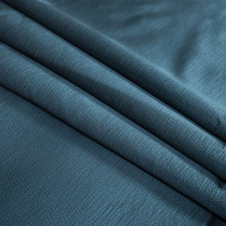 Luminous Textural Polyester Woven - Teal - British Imported