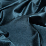 Luminous Textural Polyester Woven - Teal - British Imported