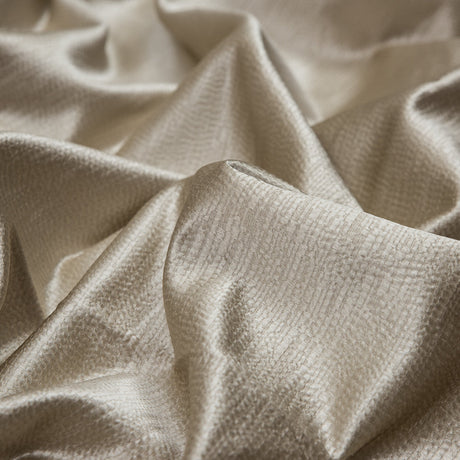 Luminous Textural Polyester Woven - Champagne - British Imported