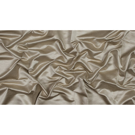 Luminous Textural Polyester Woven - Champagne - British Imported