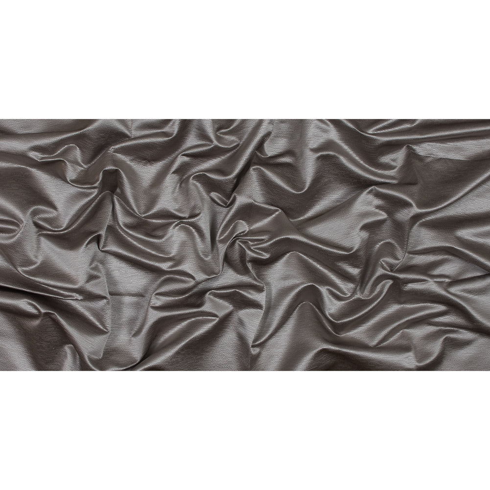 Luminous Textural Polyester Woven - Fog - British Imported