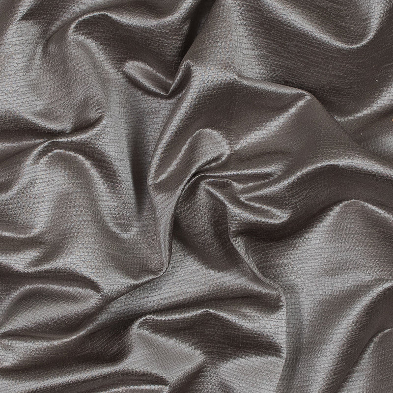 Luminous Textural Polyester Woven - Fog - British Imported