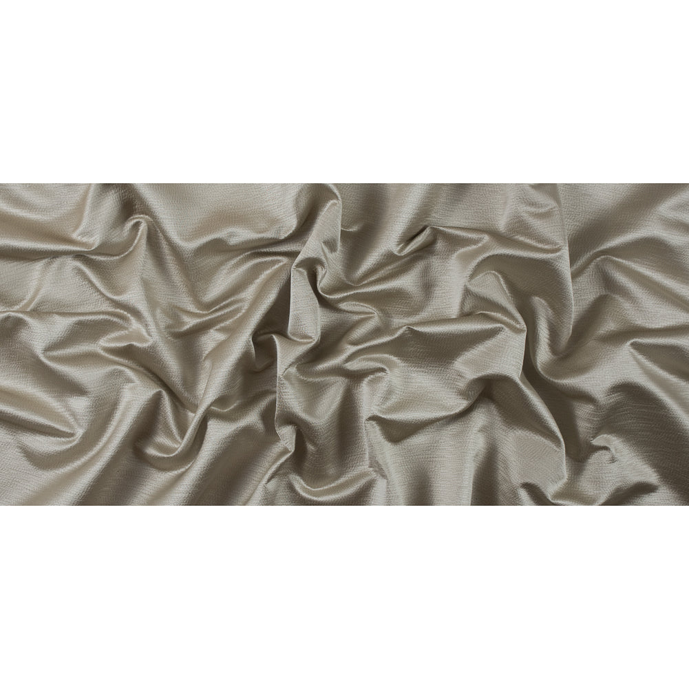 Luminous Textural Polyester Woven - Linen - British Imported