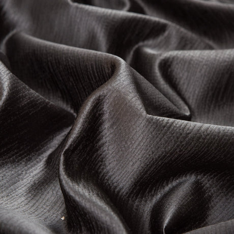 Luminous Textural Polyester Woven - Gray - British Imported